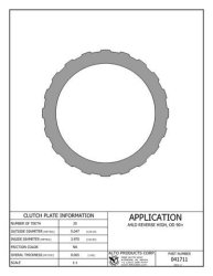 FORD Transmission Clutch Steel Plate 90-11 Direct-Clutch...