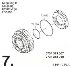 ZF5HP19 FLA Subkit Number 3 from Overhaul Kit 1995-up
