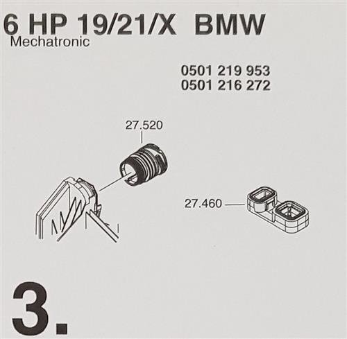 ZF6HP19 ZF6HP21 X Subkit Nummer 3 aus Überholsatz Dichtung Satz BMW 1071298007