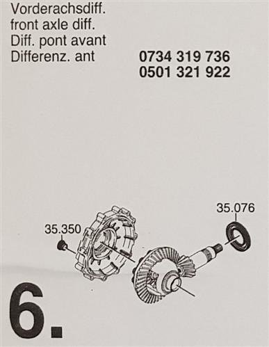 ZF6HP26 A Subkit Nummer 6 aus Überholsatz Dichtung Satz 1068298052