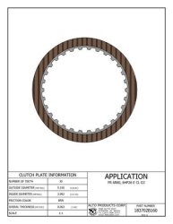 Clutch Plate Friction Plate Lined Plate