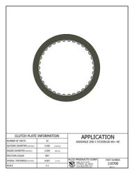 AW50-40LE AW55-50SN Belaglamelle 99-up B1-Coast Brake