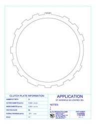 AW50-40LE AW50-41LE Lamellenkupplung Aussenlamelle 89-up...