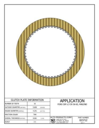 Fordomatic Cruiseomatic Clutch Friction Lined Plate 58-65...