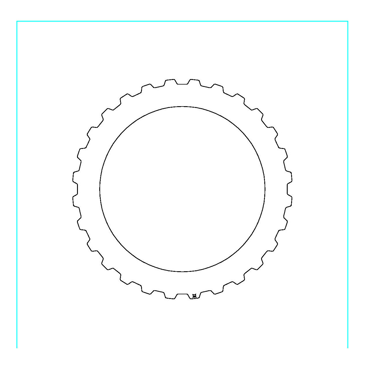 RE5R01A Clutch Plate External Teeth 91-Up Reduction Direct Clutch