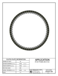 AISIN Transmission Lined Clutch Plate 03-up C1-Clutch