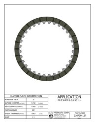 ZF8HP90 Clutch Friction Plate A-Kupplung 09-up