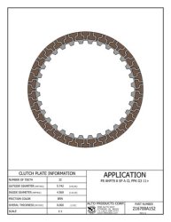 ZF8HP70 Clutch Friction Plate A-Kupplung 11-up