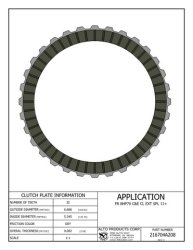 ZF8HP70 Clutch Friction Plate C-Kupplung 11-up