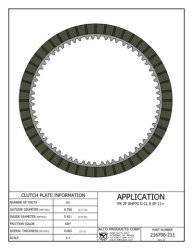 ZF8HP70 Clutch Friction Plate D-Kupplung 11-up