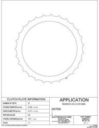 RE4R01A RL4R01A Clutch Plate External Teeth High Clutch...