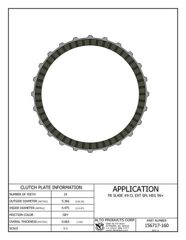 Lined Clutch Plate 2nd-Clutch
