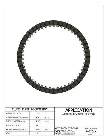 VW Transmission Lined Clutch Plate 96-up B1-Clutch