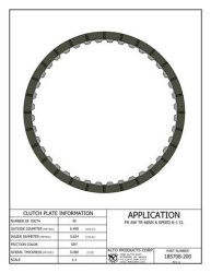 AISIN Transmission Lined Clutch Plate 04-up K1-Clutch