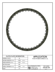 AISIN Getriebe Belaglamelle 04-up K1-Kupplung