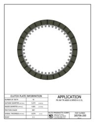 AISIN Getriebe Belaglamelle 04-up K2-Kupplung