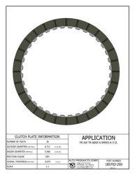 AISIN Transmission Lined Clutch Plate 04-up K3-Clutch