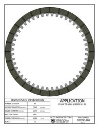 AISIN Transmission Lined Clutch Plate 04-up B1-Clutch
