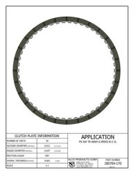 AISIN Transmission Lined Clutch Plate 04-up B2-Clutch