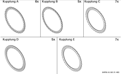 ZF Getriebe BELAGLAMELLE Satz