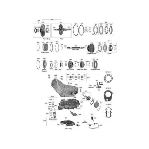 GM TH250 TH350 Exploded view spare part catalog PDF