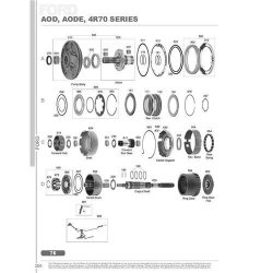 Ford AOD AOD-E 4R70W Explosionszeichnung Ersatzteil...