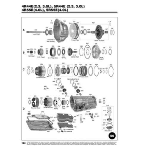 Ford 4R44E 4R55E 5R55E Explosionszeichnung Ersatzteil Katalog PDF