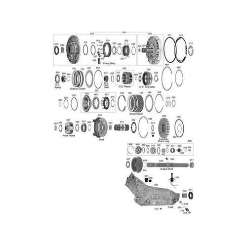 GM TH200 4-R Exploded view spare part catalog PDF