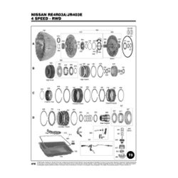 Nissan RE4R03A JF403E Exploded view spare part catalog PDF