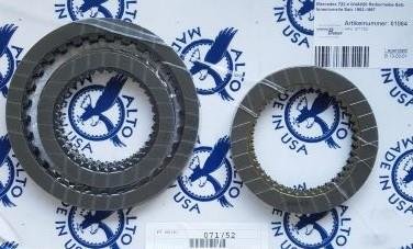 722.4 W4A020 Clutch Lined Friction Plate Set 83-97