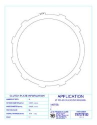AW55-50SN AW55-51SN Stahllamelle 99-up B2 2nd Brake