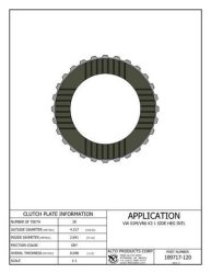 VW Getriebe Belaglamelle 00-03 K3-Kupplung