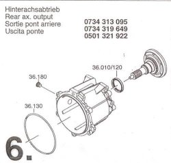 ZF Getriebe WELLENDICHTRING