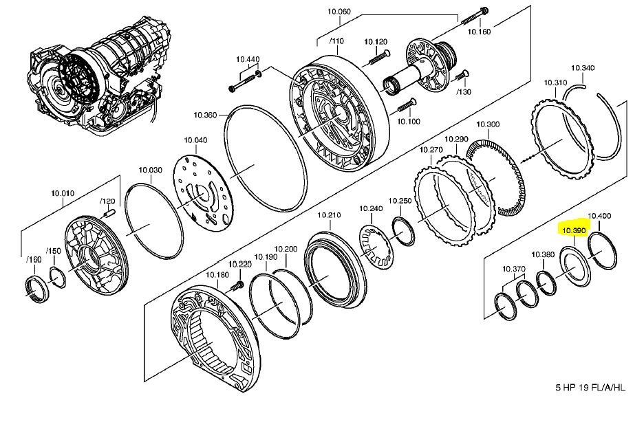 ZF Transmission AXIAL NEEDLE CAGE